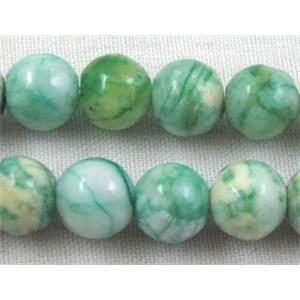 Round Gemstone, dye, 8mm dia, approx 50 pcs per st