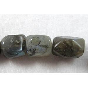 labradorite beads, freeform chips, 10x12-17mm, 16 inch length