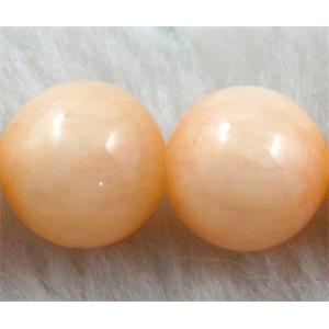 Round Jade gemstone, dye, stabile, 10mm dia, 38pcs per st