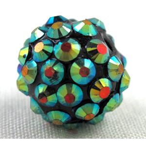 Round crystal rhinestone bead, 12MM dia