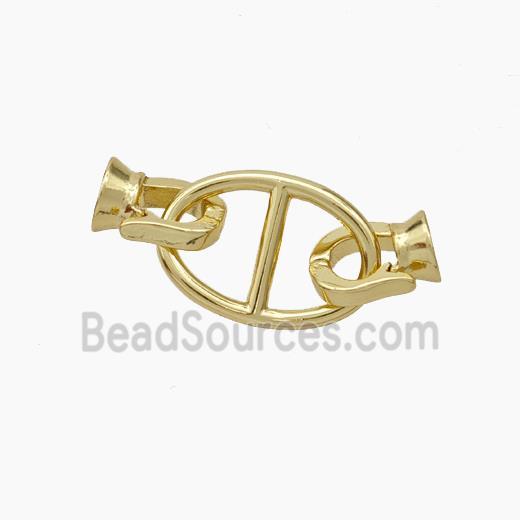 Copper Clasp CordEnd Gold Plated