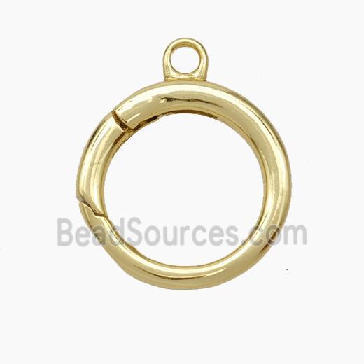 Copper Carabiner Clasp Gold Plated