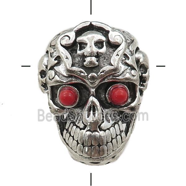 zinc skull guru beads