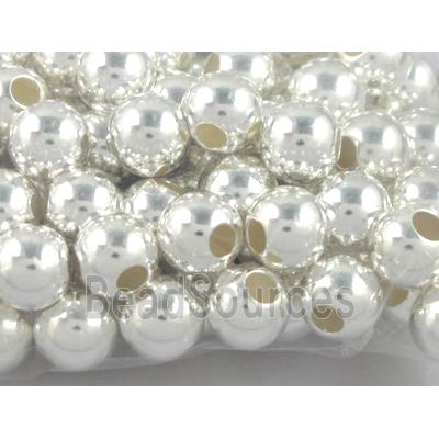 Sterling Silver Beads, round