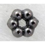 Black color plated Tibetan Silver Spacer Beads