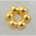 gold plated Tibetan Silver Spacer Beads