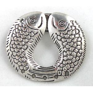 Tibetan Silver Alloy Fish Pendant