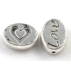 Tibetan Silver LOVE beads