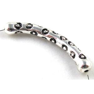 Tibetan Silver tube bead, lead free and nickel free