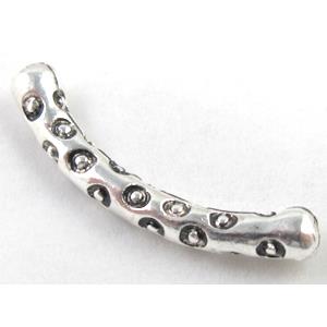 Tibetan Silver tube bead, lead free and nickel free