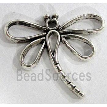 dragonfly, tibetan silver pendant, non-nickel