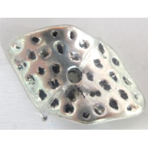 Tibetan Silver spacer bead, lead free and nickel free