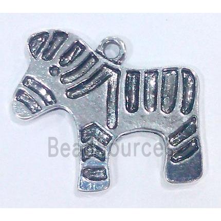 Trojan-horse charm, tibetan silver pendant non-nickel