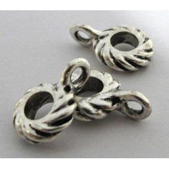 Tibetan Silver Spacer with hanger Non-Nickel