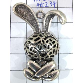 Tibetan Silver Rabbit pendants, Non-Nickel