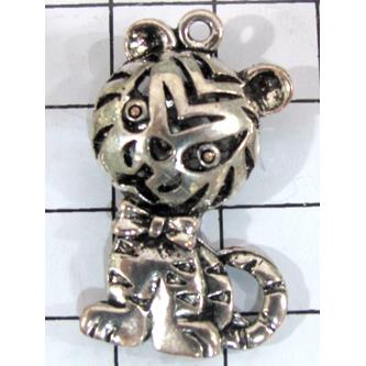 Tibetan Silver Tiger pendants, Non-Nickel