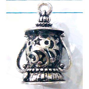 Hollow Tibetan Silver pendant, lead free and nickel free