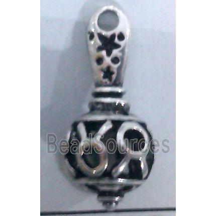 lead free and nickel free Tibetan Silver hollow pendant