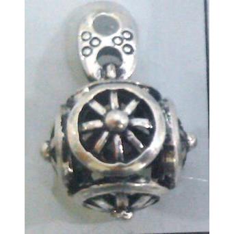 Tibetan Silver hollow pendant, lead free and nickel free