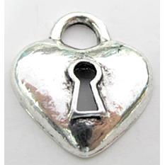 Tibetan Silver heart Charm pendant Non-Nickel