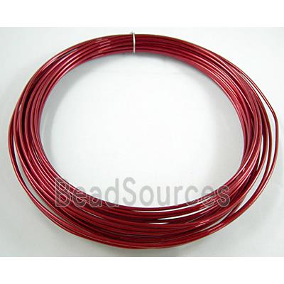 Rose Red Aluminium flexible craft wire for necklace bacelet