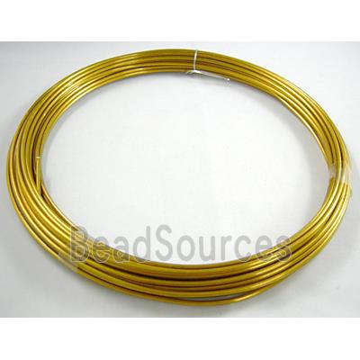 Golden Aluminium flexible craft wire for necklace bacelet