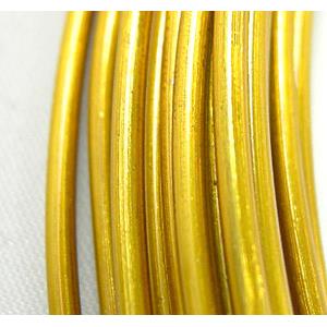 Golden Aluminium flexible craft wire for necklace bacelet