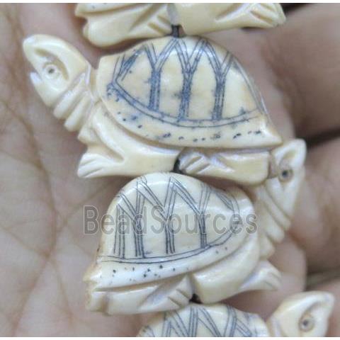 antique cattle bone tortoise beads