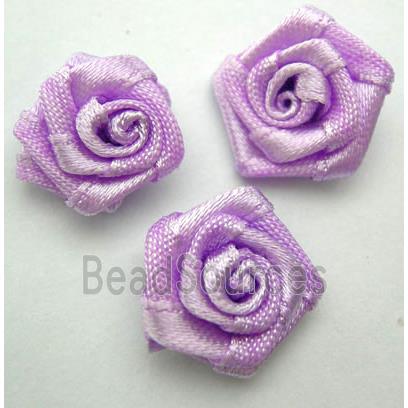 Violet Hand-Weave Clothing Rose Flower