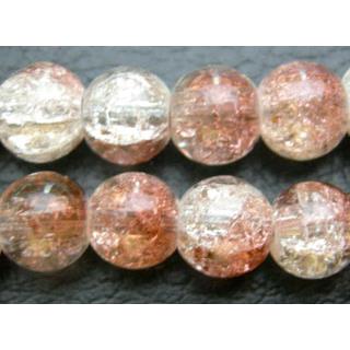 Round Crackle Glass Beads