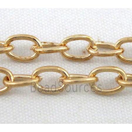 14K gold plated iron chain