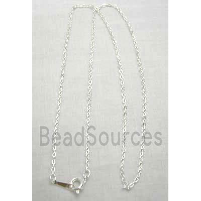 Silver Plated Copper Necklace Chain