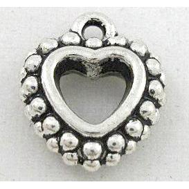 tibetan silver heart pendant, Non-Nickel