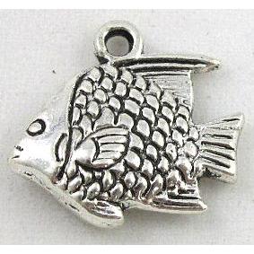 tibetan silver alloy fish pendant, Non-Nickel