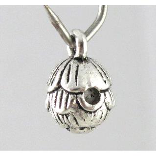 tibetan silver charms bead non-nickel