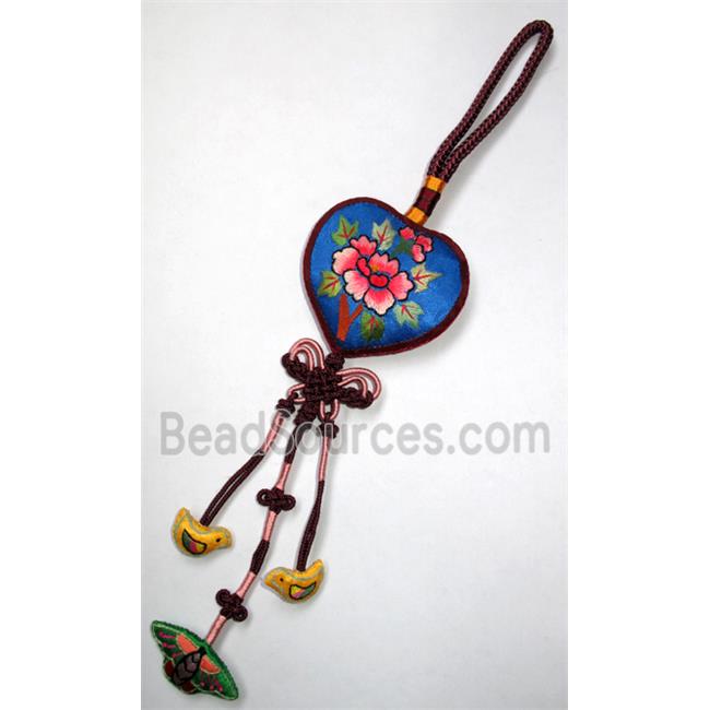 handmade Embroidery silk jewelry