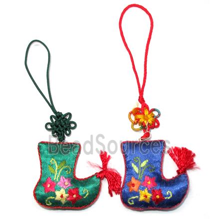 handmade Embroidery silk jewelry, SHOSE