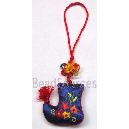 handmade Embroidery silk jewelry, SHOSE