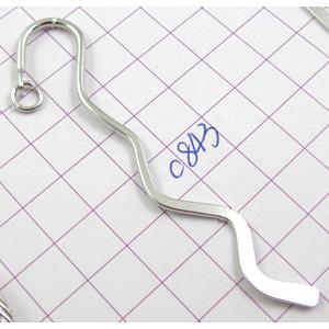 platinum plated Bookmark, copper, nickel free, lead free