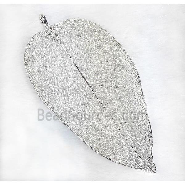 Unfading copper leaf, silver plated