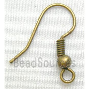 Antique Bronze Iron Earring Wire