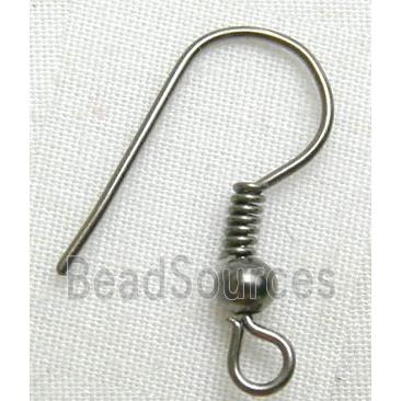 black Earring Hook, iron