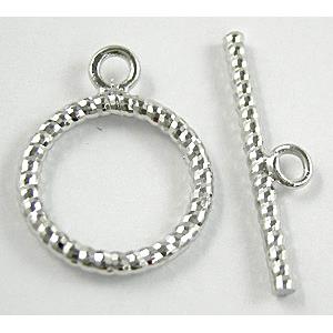 Platinum Plated Nickel Free Copper Toggle Clasp