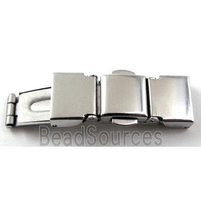 clip Watchstrap clasp, platinum plated