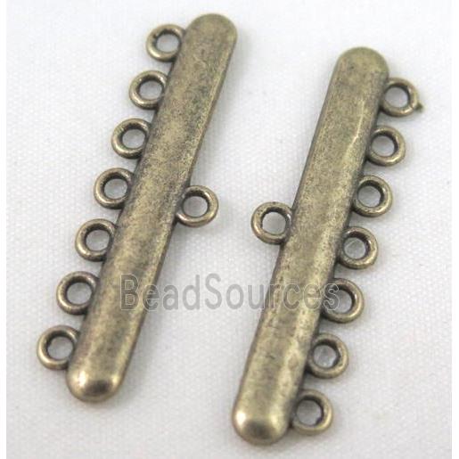 bracelet bar, alloy connector, bronze