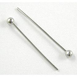 round-HeadPin, copper, platinum plated