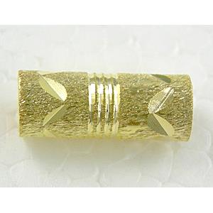 Gold Plated Bracelet, necklace spacer Tube