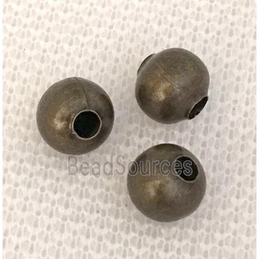 round beads, iron, bronze