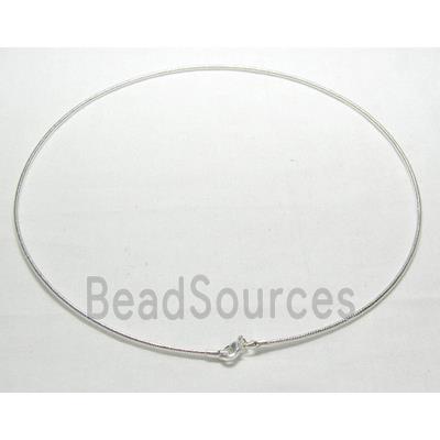 Platinum Plated Copper Necklace Wire