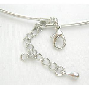 Platinum Plated Copper Necklace Wire